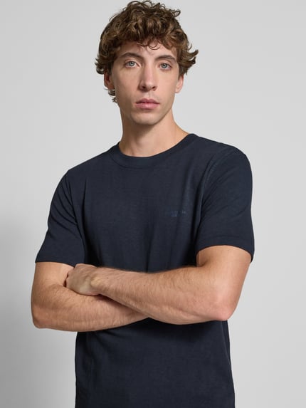 Marc O'Polo DENIM Regular Fit T-Shirt aus reiner Baumwolle Dunkelblau 3