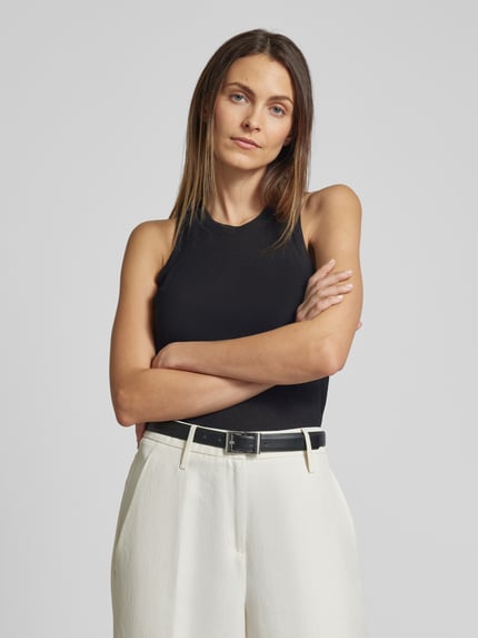 Max Mara Studio Pullunder mit Rundhalsausschnitt Modell 'ORVIETO' Black 6