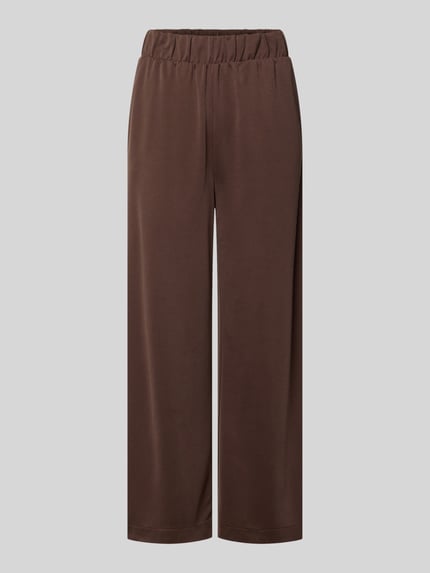 Jake*s Casual Gerade Hose aus Modal-Mix Dunkelbraun 2