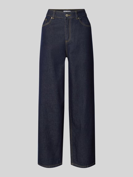 Straight Fit Jeans aus reiner Baumwolle Shop The Look MANNEQUINE