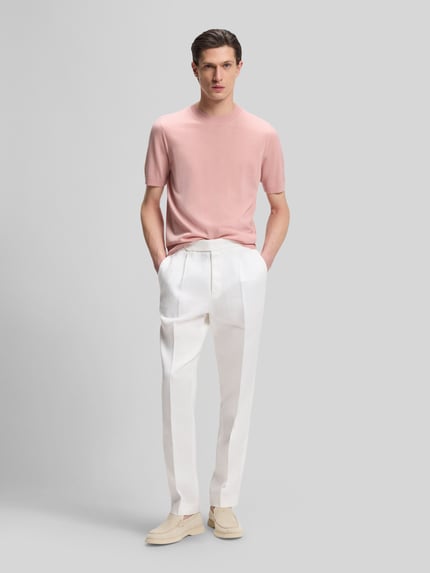 BOSS regular fit pullover van zuivere scheerwol model 'UMAURO' Roze - 1
