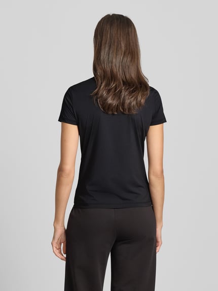 EA7 Emporio Armani T-shirt z nadrukiem z logo i okrągłym dekoltem Czarny 5