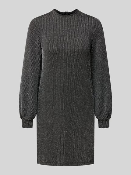 ONLY Minikleid mit Glitzerstruktur Metallic Black 2
