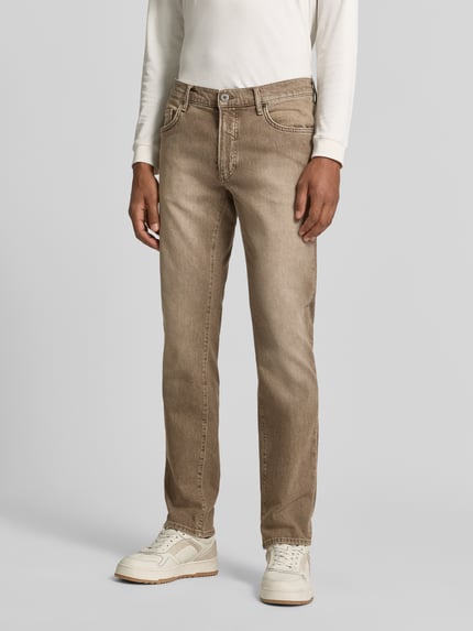 Brax Slim Fit Jeans aus Baumwoll-Mix Modell 'Chuck' Beige 4