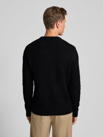 Christian Berg Men Strickpullover mit Kaschmir-Anteil Black 5