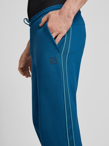 JOY Regular fit sweatpants met tunnelkoord Petrol - 3