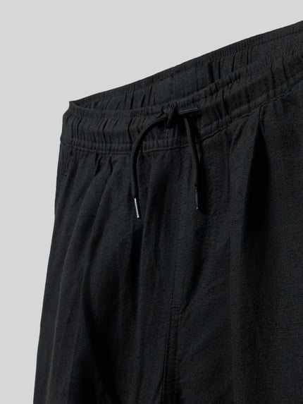 JACK & JONES Stoffen broek van linnenmix met viscosemix model 'Bill' Zwart - 2