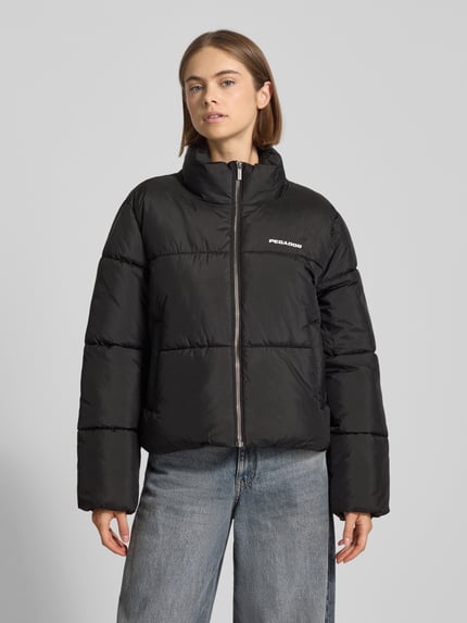 PEGADOR Gewatteerd jack met labelstitching, model 'GEORGIA' Zwart - 4