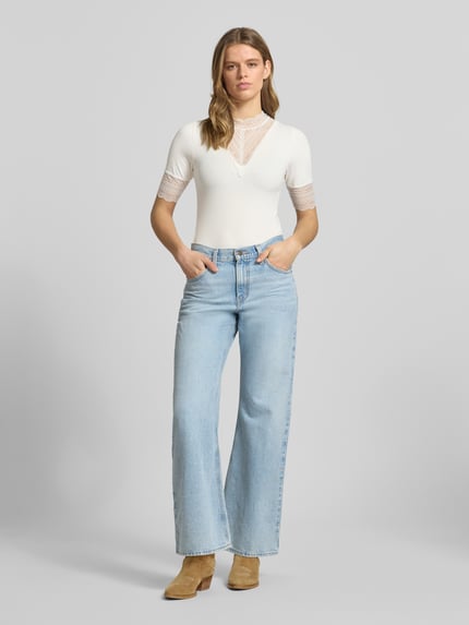 ONLY Slim Fit T-Shirt aus Viskose-Mix Modell 'Tilde' Weiss 1
