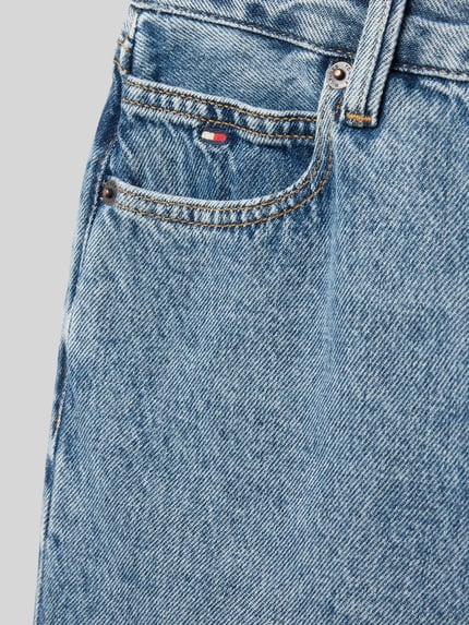 Tommy Hilfiger Teens Korte jeans in 5-pocketmodel met logostitching Blauw - 2