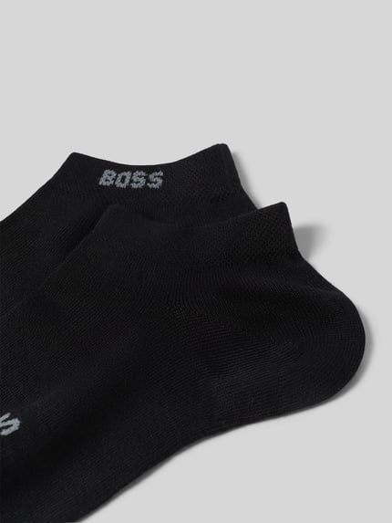 Productfoto, zwarte Füsslinge uit viscosemix model 'CHRIS' van BOSS, gladde textuur, heren Füsslinge van BOSS