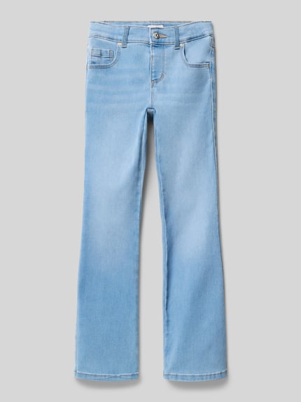 ONLY Flared jeans van katoenmix, model 'ROYAL' Lichtblauw - 1