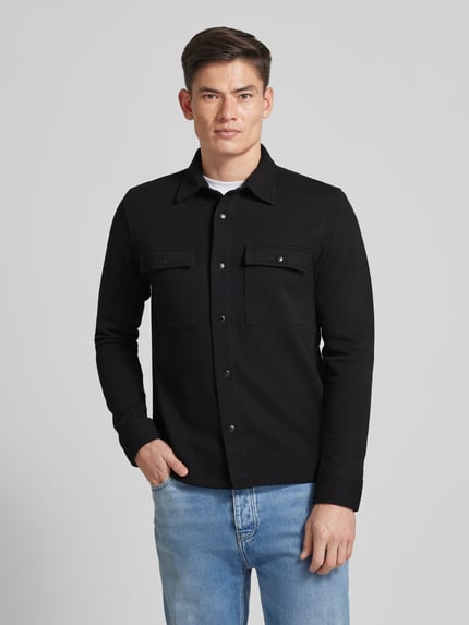 Selected Regular Fit Hemdjacke mit Brusttaschen Modell 'JACKIE' Black 4