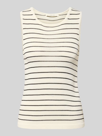 Selected Regular Fit T-Shirt aus Viskose-Mix Offwhite 2