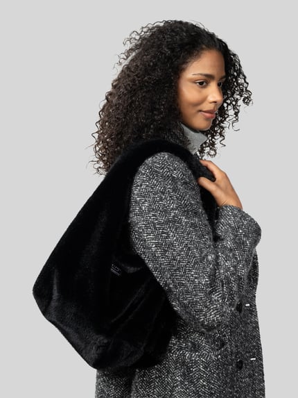 Barts Shopper in Kunstfell-Optik Black 1