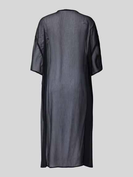 PIECES Oversized Strand-Kaftan in semitransparentem Look Modell 'ATRUD' Black 3