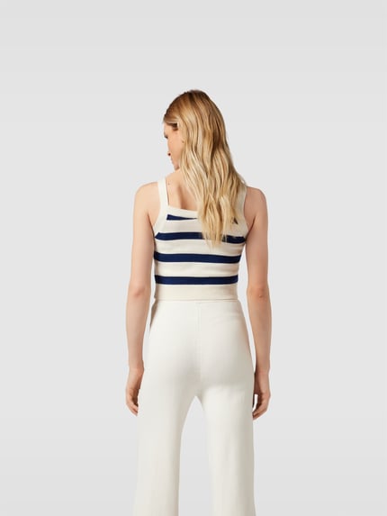BAUM & PFERDGARTEN Crop Top aus Woll-Mix Blau 5
