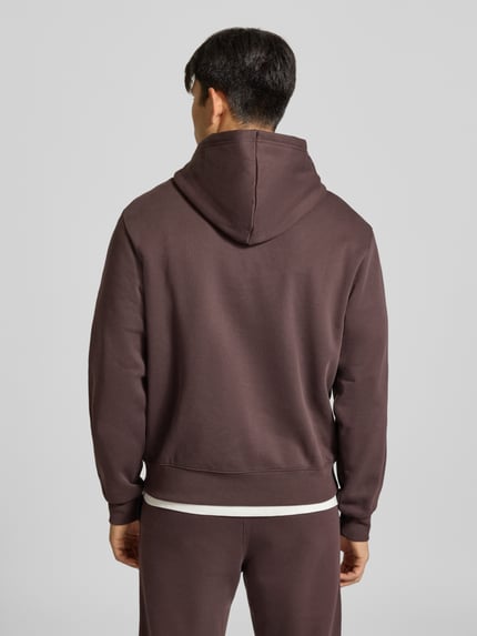 Champion Bluza z kapturem o kroju relaxed fit z mieszanki bawełny z wyhaftowanym logo Czekoladowy 5