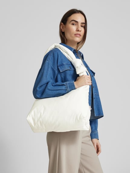 Lefrik Handtasche mit Knotendetails Modell 'BIWA' Weiss 1
