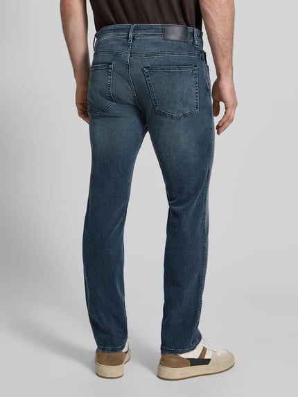 BOSS Orange Slim fit jeans van katoenmix model 'DELAWARE' Jeansblauw - 5