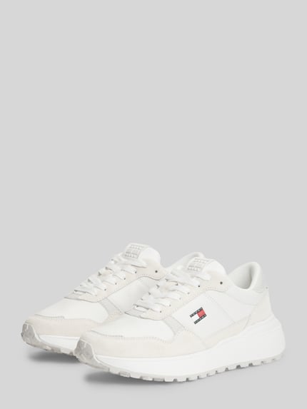 Tommy Jeans Sneaker aus echtem Leder Ecru 1