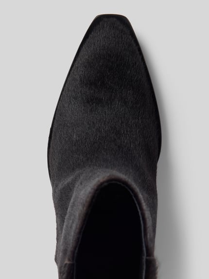 ALOHAS Stiefeletten aus echtem Leder mit Kunstfellbesatz Modell 'Syd' Dunkelbraun 3