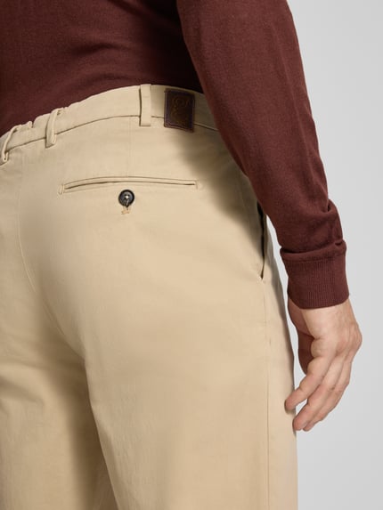 g1920 Chinos z francuskimi kieszeniami model 'Tybalt' Beżowy 3