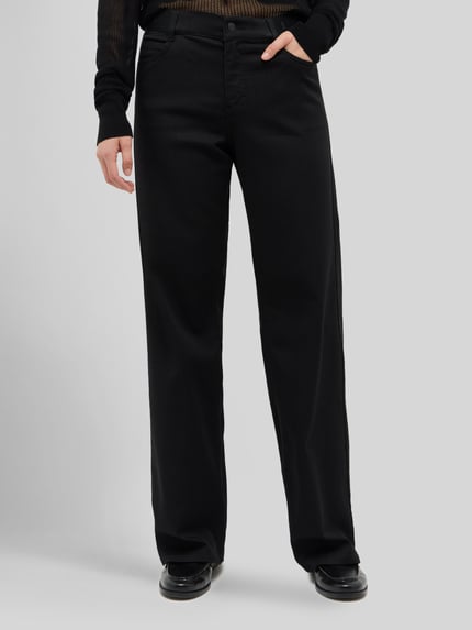 ANGELS Wide Leg Jeans aus Lyocell-Mix Modell 'Liz Sporty' Black 4