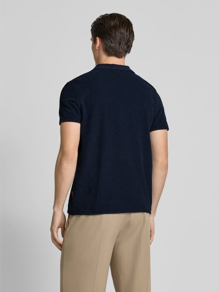 JOOP! JEANS Regular Fit Poloshirt mit V-Ausschnitt Modell 'Antal' Marine 5
