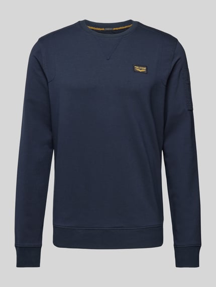 PME Legend Sweatshirt met labeldetail Marineblauw - 2
