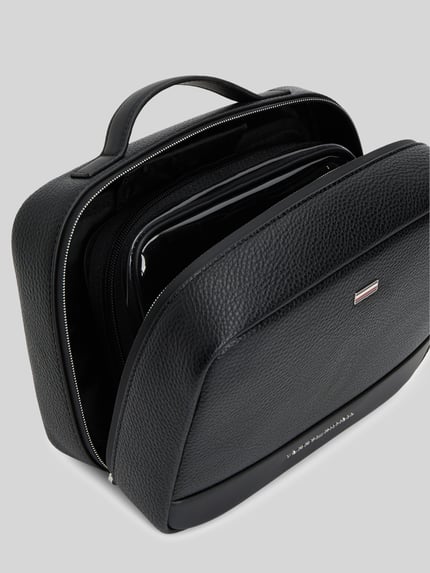 Tommy Hilfiger Kulturbeutel mit Logo-Applikation BLACK 3