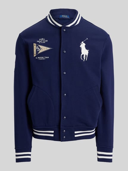Polo Ralph Lauren Regular Fit Sweatjacke im College-Stil Marine 2