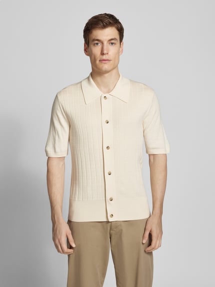 Tiger of Sweden Freizeithemd aus Woll-Mix mit Strukturmuster Modell 'Araawen' Offwhite 4
