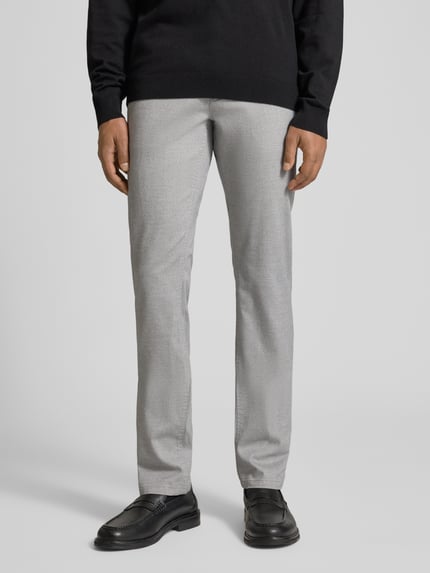 BOSS Orange Slim Fit Chino aus Baumwoll-Mix Silber 4