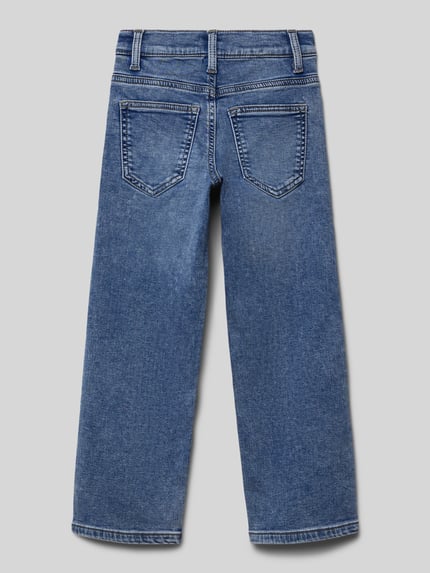 s.Oliver RED LABEL Slim fit baggy jeans van katoenmix Blauw - 3