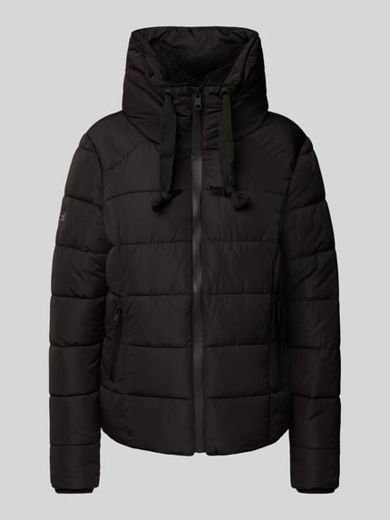 ZABAIONE Steppjacke mit Tunnelzug Black 2
