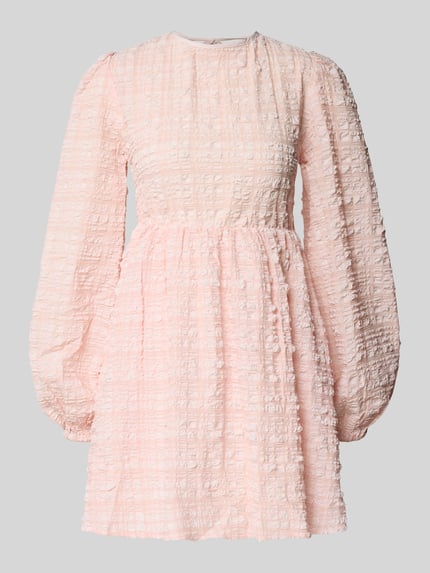 Gina Tricot Minikleid mit rückseitiger Schnürung Rosa 2