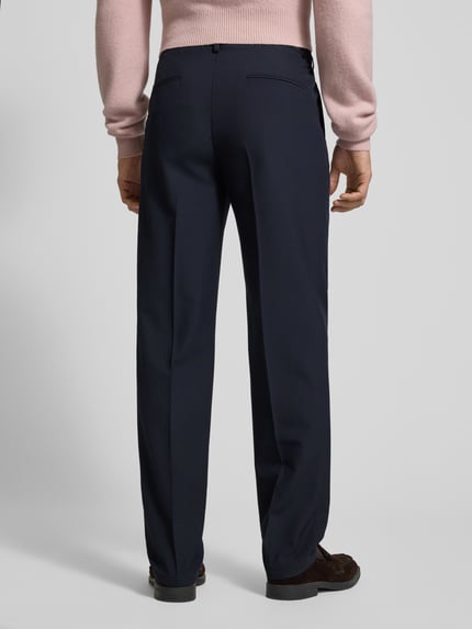 Profuomo Regular Fit Stoffhose mit Viskose-Anteil Marine 5