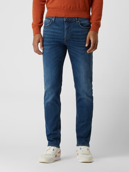 JOOP! JEANS Jeansy o kroju regular fit z domieszką stretchu model 'Mitch' Jeansowy niebieski 4
