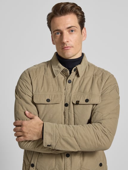 PME Legend Overhemdjack met drukknoopsluiting Beige - 3