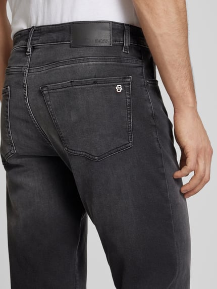 BOSS Orange Jeansy o kroju regular fit z 5 kieszeniami model ‘RE.MAINE’ Antracytowy 3