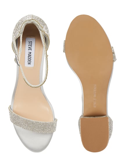 Steve Madden Pumps met strass-steentjes, model 'Irenee' Zilver - 5