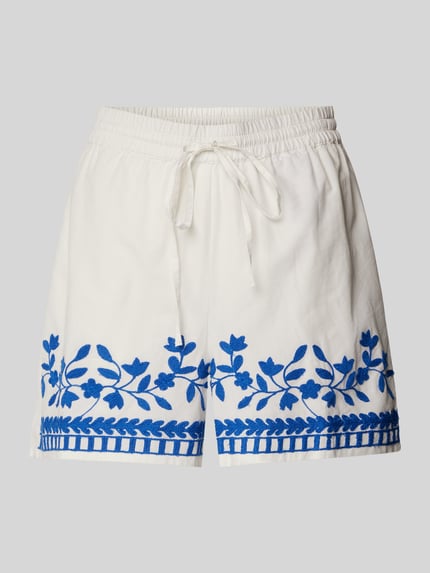VERO MODA Shorts mit floralem Muster Modell 'VACATION' Weiss 2