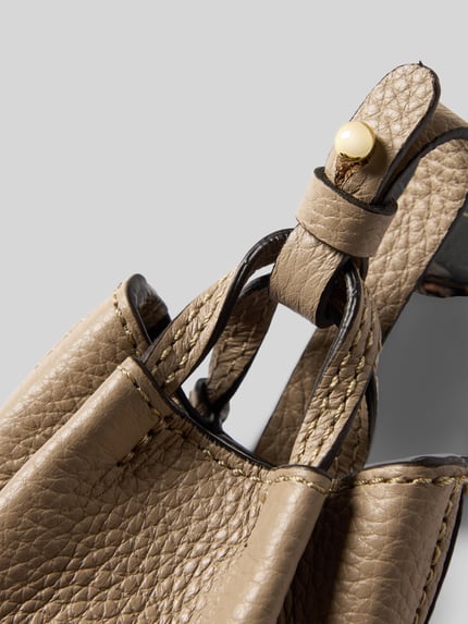 Abro Anhänger aus echtem Leder Modell 'Essential' Taupe 2