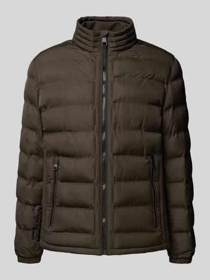 Strellson Regular Fit Steppjacke mit Stehkragen Modell 'MODENA FUSED' Oliv 2