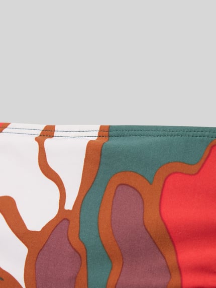 Barts Bikinibroekje met vetersluitingen opzij, model 'BUNBE CHEEKY BUM' Rood - 2