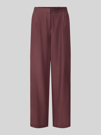 Wide Leg Weite Hose aus Lyocell-Mix mit Woll-Anteil Modell 'P076' Shop The Look MANNEQUINE