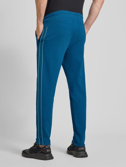 JOY Regular fit sweatpants met tunnelkoord Petrol - 5