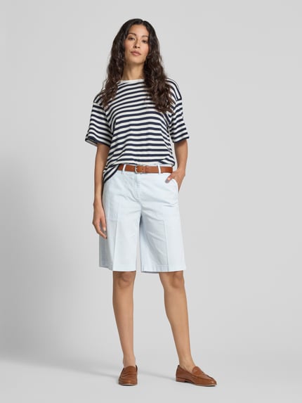 CAMBIO Wide Leg Shorts mit Bügelfalten Modell 'STELLA BERM' Hellblau 1