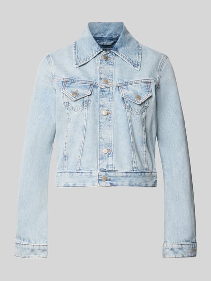 kurtka jeansowa o kroju regular fit z czystej bawełny model 'C_TRUCKER JKT' Shop The Look MANNEQUINE